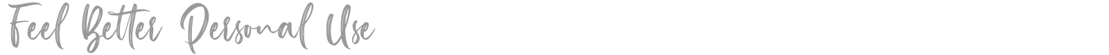 Feel Better font preview